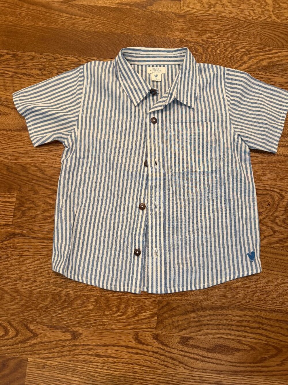 Blue Rooster New York Boys’ Pinstripe Oxford Shirt--Size 5